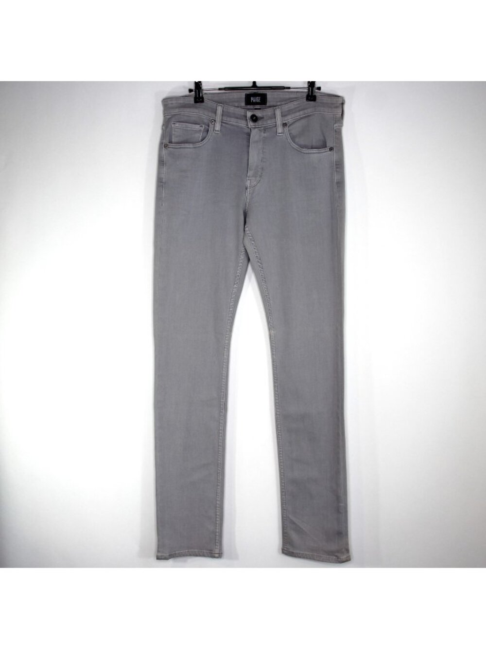 Paige Mens 33 x 33 Lennox Vintage Silver Ice Slim Jeans NEW Q1145